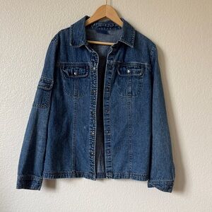 Vintage Express Blue Denim Jacket Medium